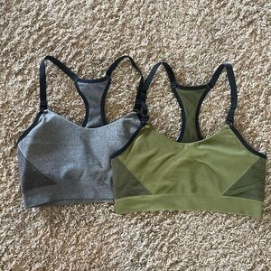 Women's Nursing Yoga Bra - Auden LOT of 2 size L